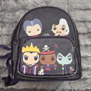 Funko Disney Villains Mini Backpack Purse Bag in Purple and Black